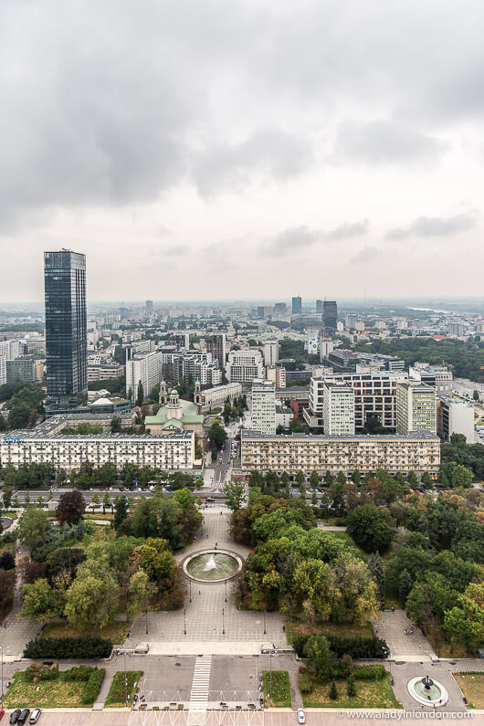 View from the Palace of Culture and Science, Warsaw