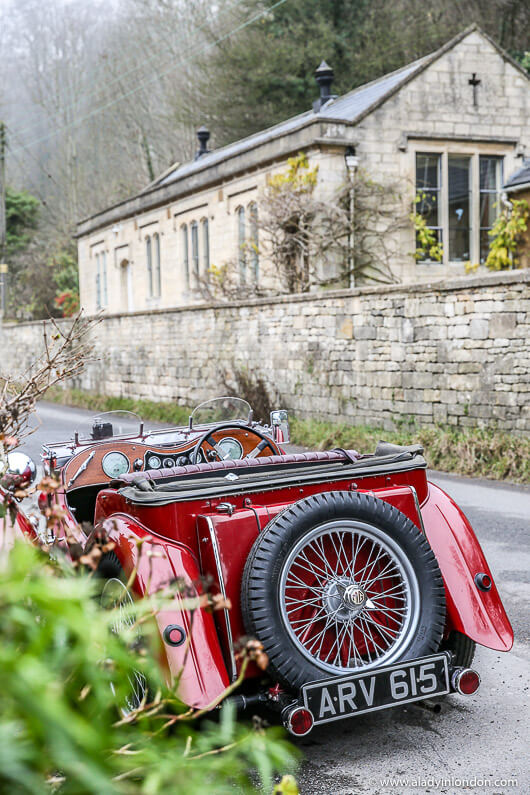 Car in the Cotswolds