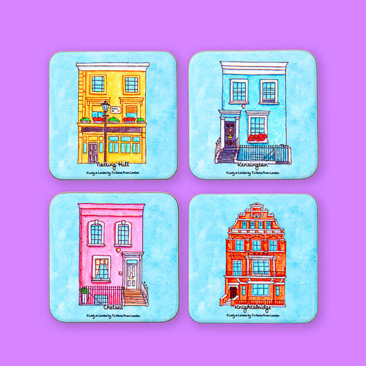 A Lady in London Coasters
