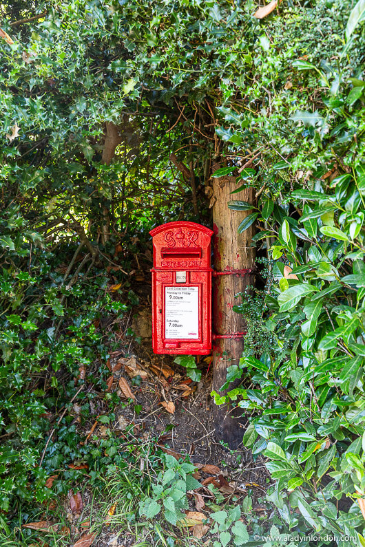 Red Post Box in Kent, England