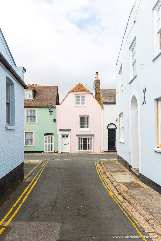 Pastel Houses in Deal, England