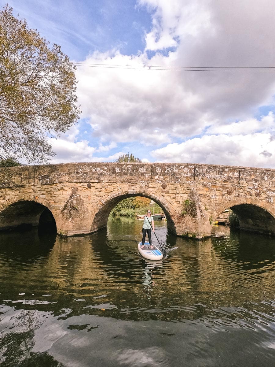 Paddle boarding on the River Rother