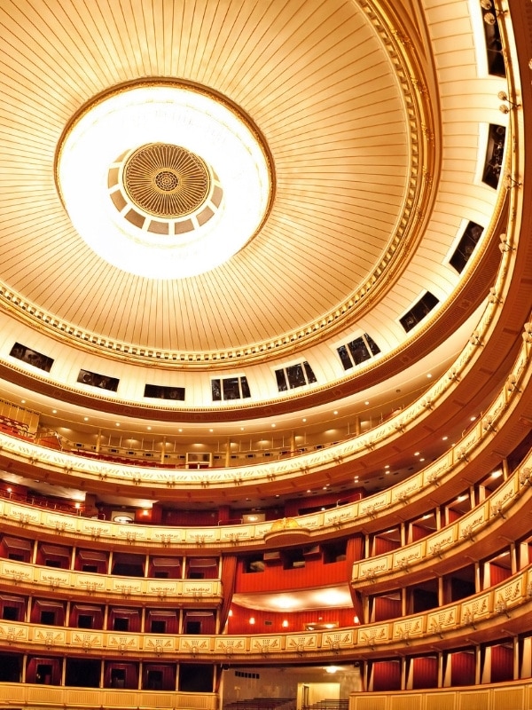 Beautiful interior of Vienna State Opera House