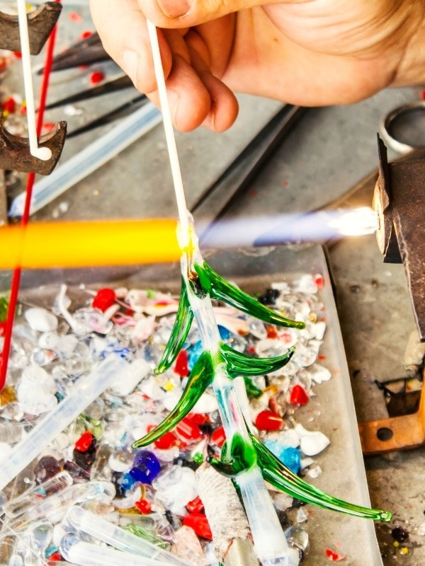 Glass blowing in Murano, Italy