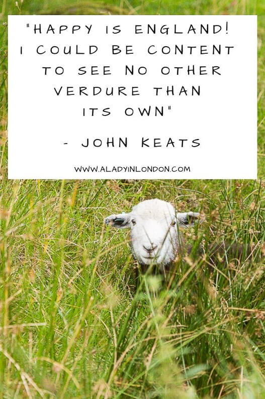 John Keats England Quote