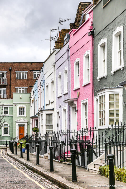 Pastel Houses in Chelsea, West London