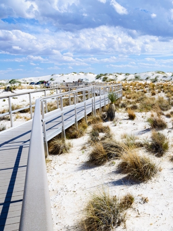 Trails in White Sands National Monument 