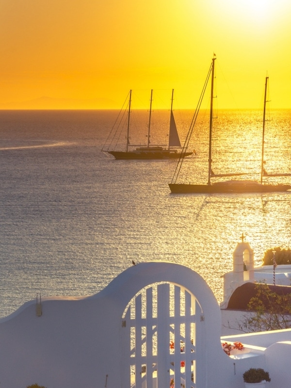 Enjoy a sunset yacht cruise on your luxury holiday in Mykonos