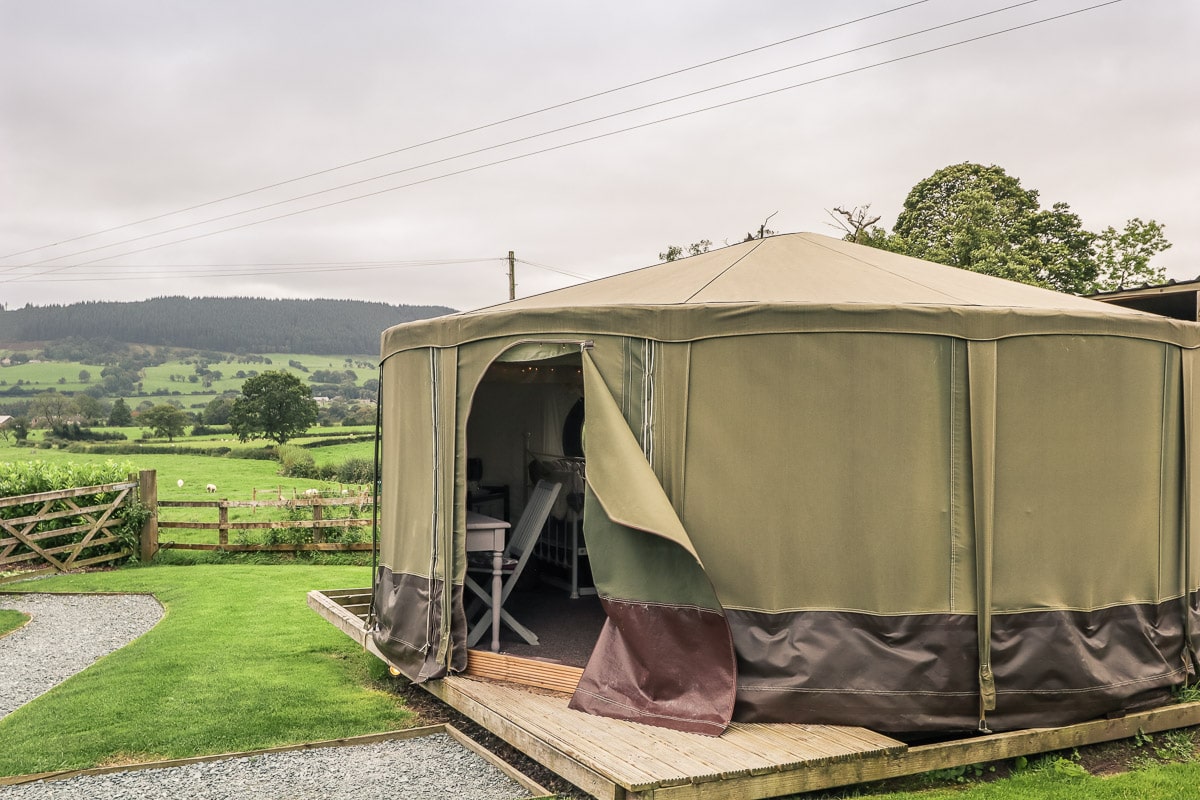 Our yurt at the Red Pump Inn, Ribble Valley