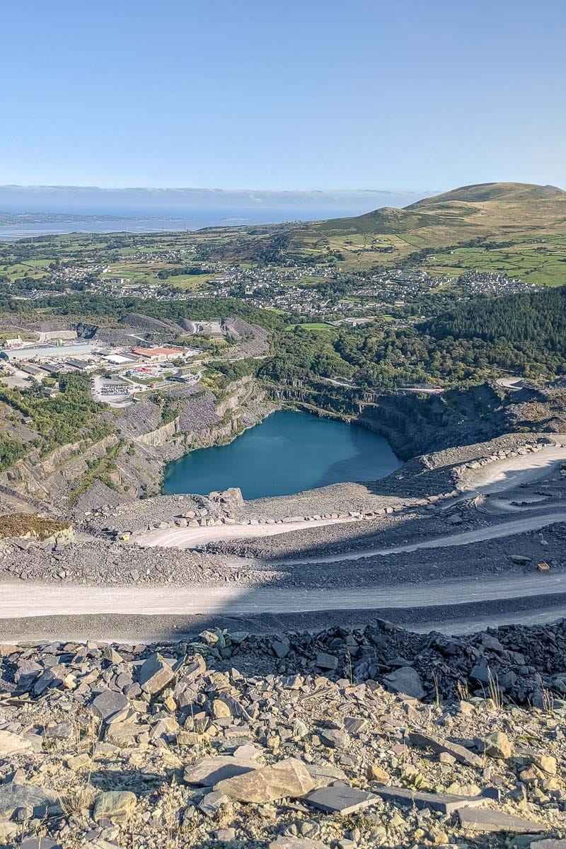 Overlooking Penrhyn Quarry at ZipWorld