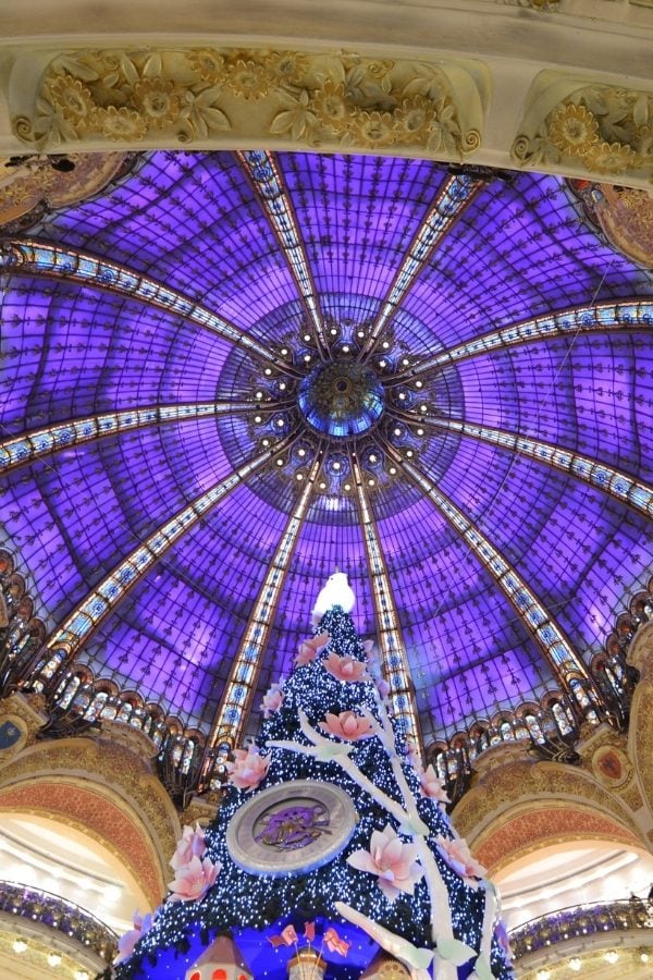 Galleries Lafayette in Paris at Christmas