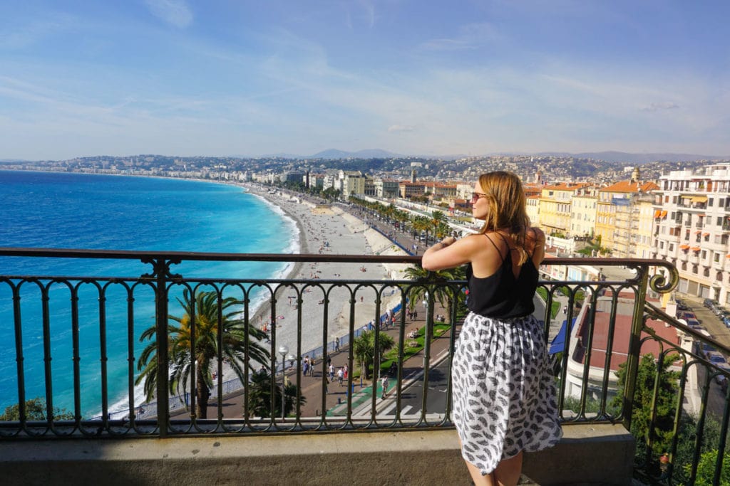 Enjoying the views in Nice