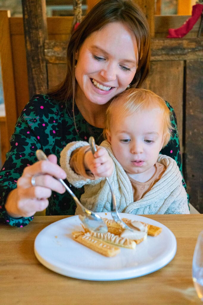 The Royal Oak with toddler