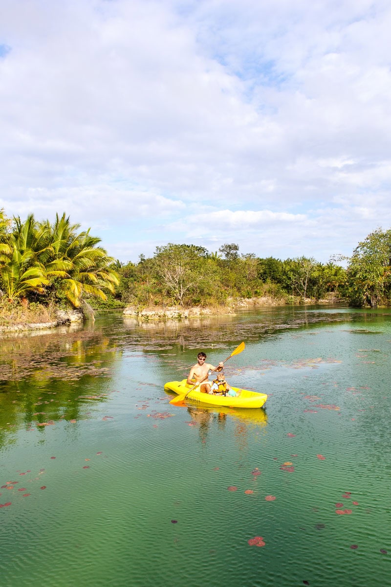 Kayaking at Wakax Hacienda