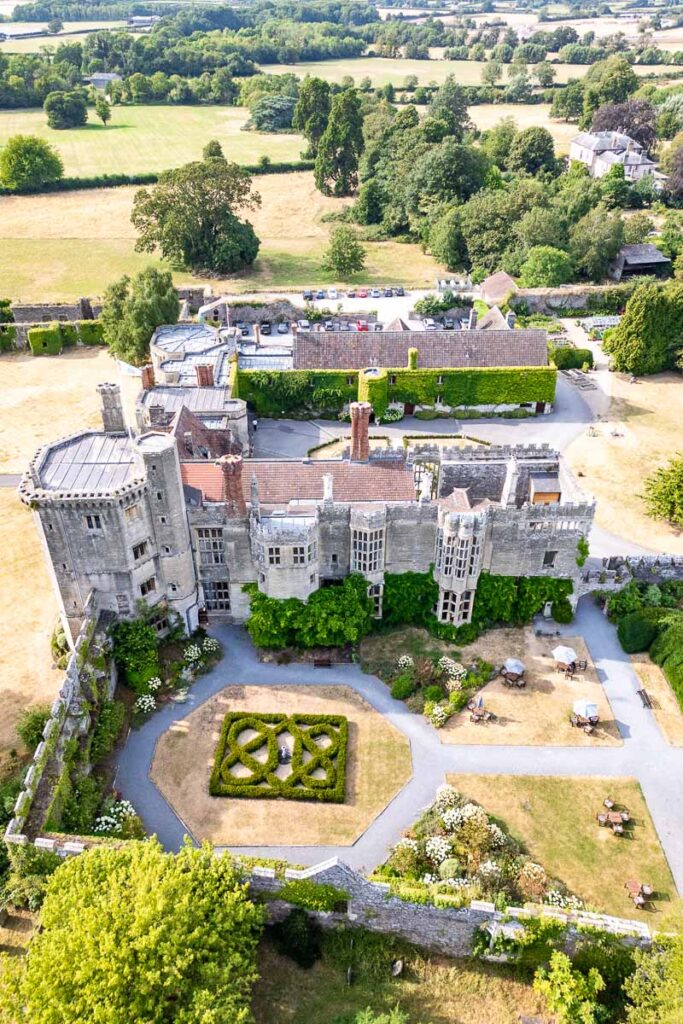 Thornbury Castle aerial