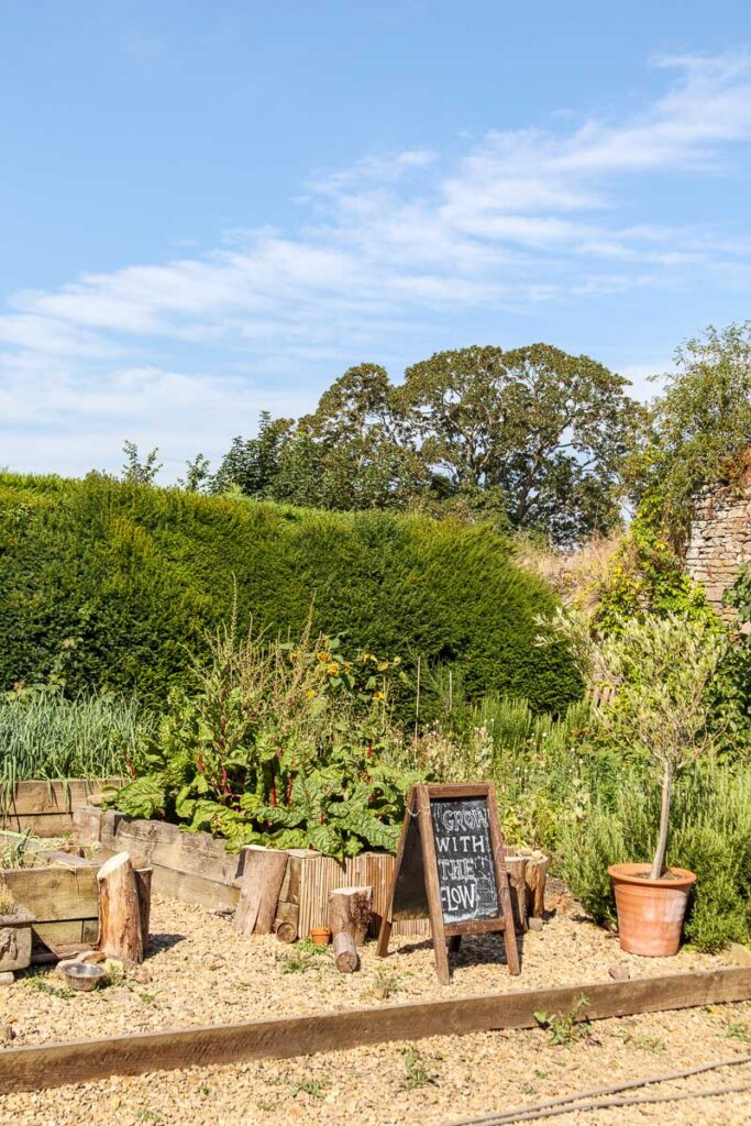 Kitchen garden at Thornbury Castle