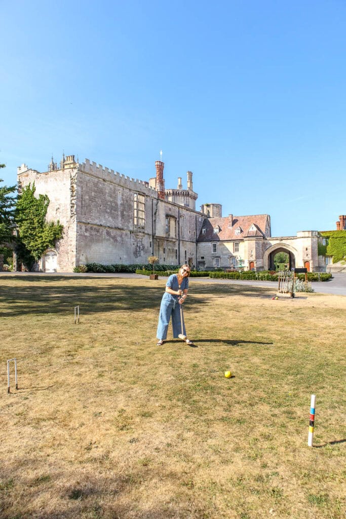 Thornbury Castle croquet