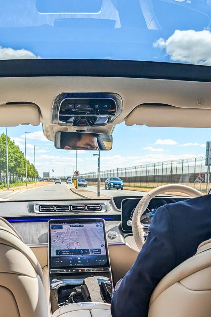 1st Airport Taxis car interior